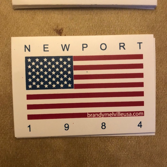 BRANDY MELVILLE NY NEWPORT FLAG STICKERS - Picture 5 of 5
